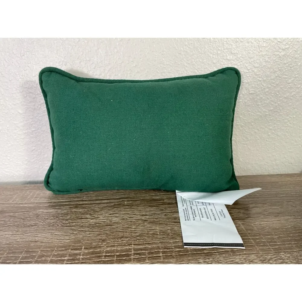 Irish Shamrock Quote Friend Throw‎ Pillow Red Green Vintage Lucky to Have USA S